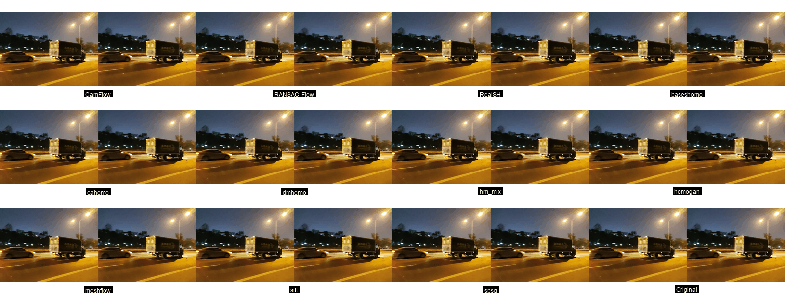 Dark environment comparison